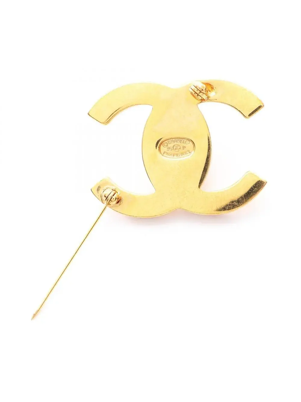 Chanel Cc Logo Brooch Metal #357809C10B